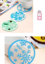 創意生活新體驗 硅膠雪花防滑隔熱杯餐墊，為餐桌增添冬日的溫暖與實用